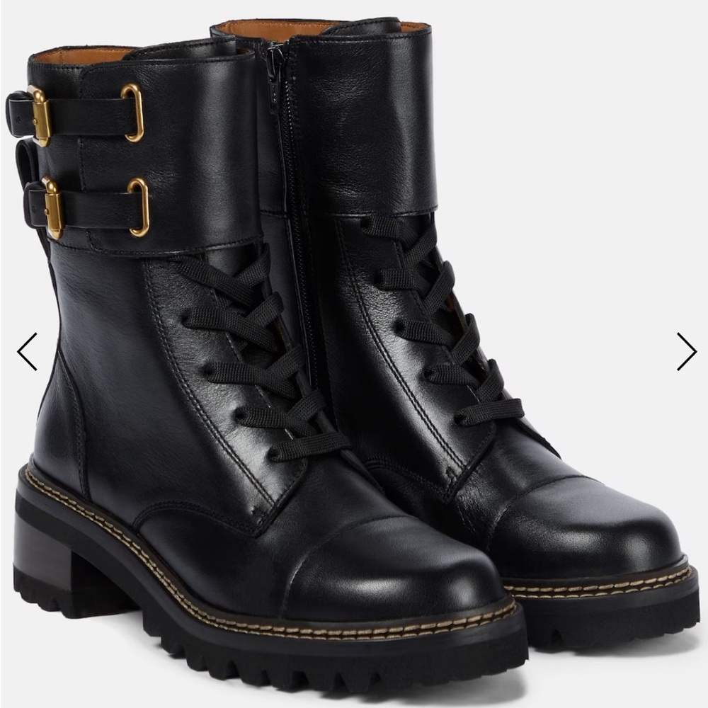 SEE by Chloee black ankle boots